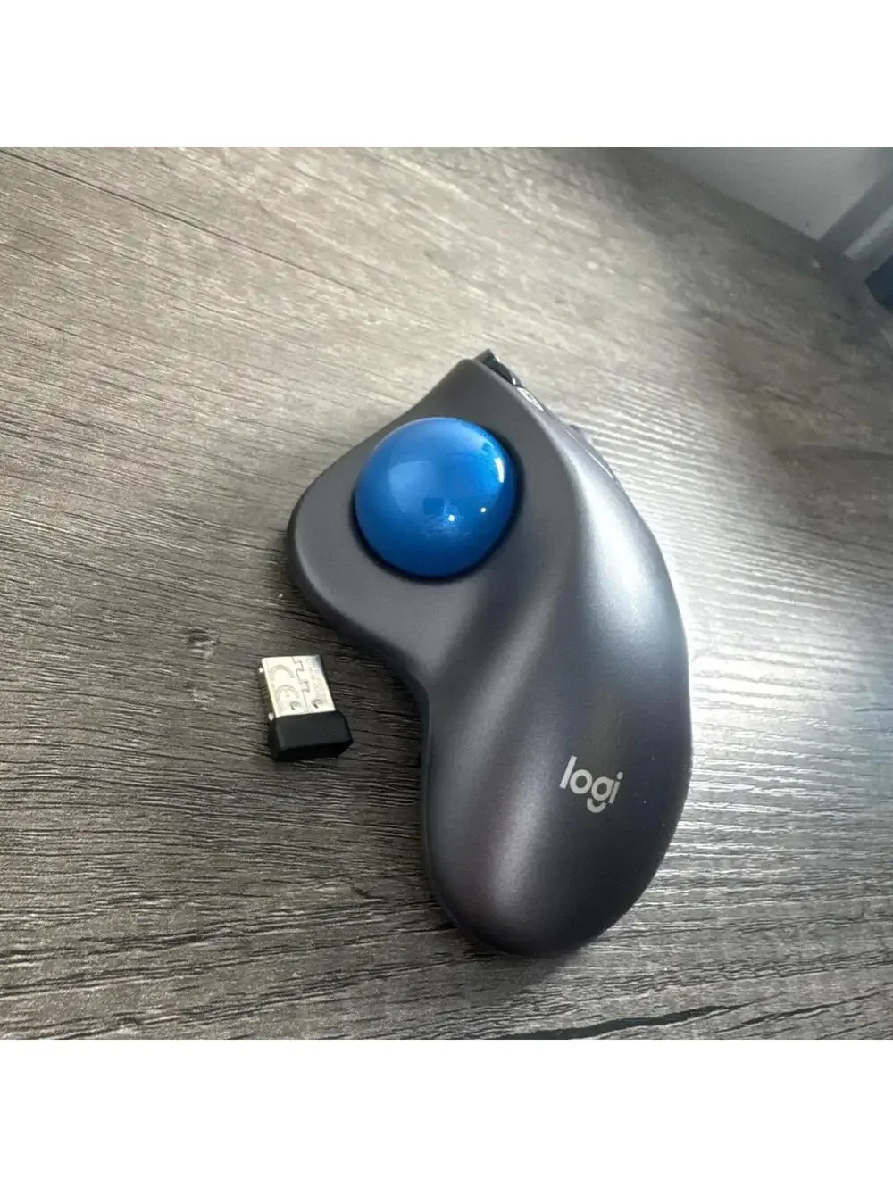LOGITECH M570 WIRELESS TRACKBALL BLUETOOTH MOUSE - Works! WITH DONGLE